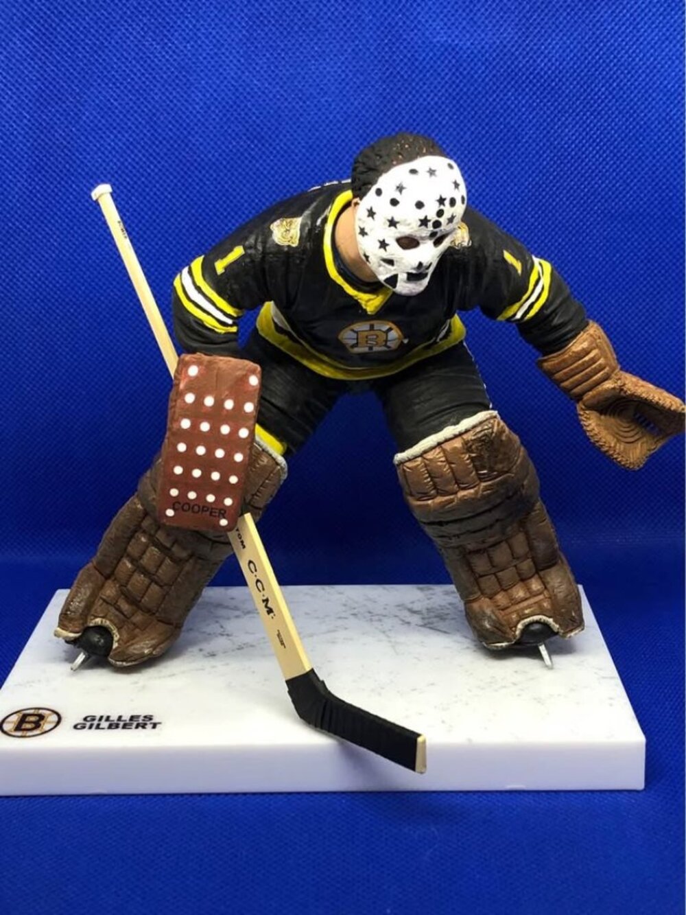 McFarlane NHL Gilles Gilbert Boston Bruins Goalie Artist creation